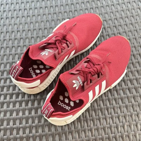Adidas NMD_R1 Burgundy Gum Men's Athletic Shoes FX6787
