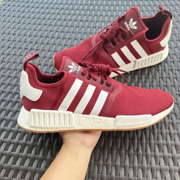 Adidas NMD_R1 Burgundy Gum Men's Athletic Shoes FX6787