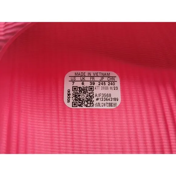 Adidas Originals Women Adilette 22 Slides Sandals Pink Size 7