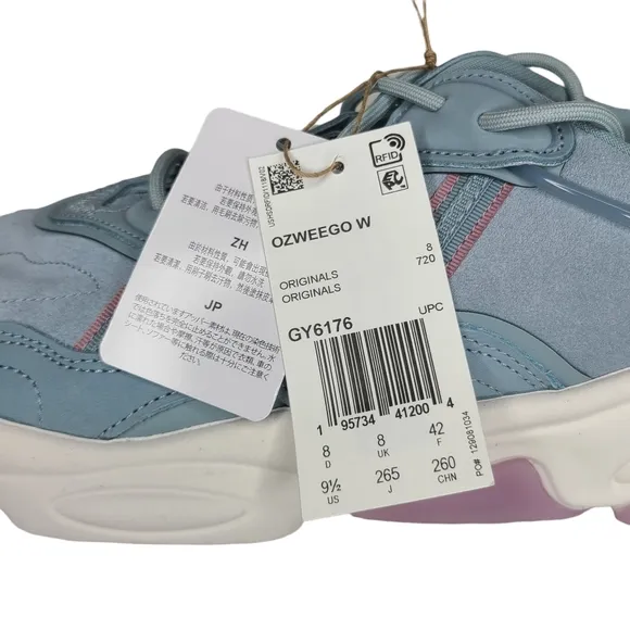 Adidas Ozweego Sneakers Magic Grey/Crystal White/Magic Mauve GY6176 Size 9.5 NWT