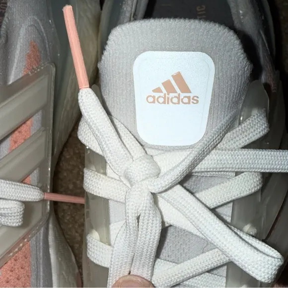 Adidas Ultraboost PrimeBlue Women Shoes Size 9‎ White, Peach &amp; Light Blue