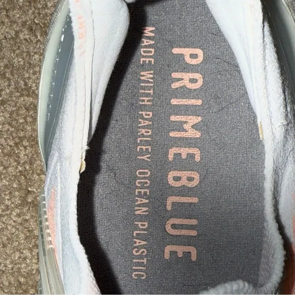 Adidas Ultraboost PrimeBlue Women Shoes Size 9‎ White, Peach &amp; Light Blue