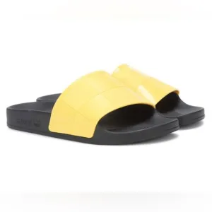 Adidas x Raf Simmons Yellow Checkerboard Slides Sandals