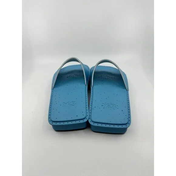 Adidas Y-3 Yohji Yamamoto Blue Cyan Water Slides Men's Size 8 Women's 9.5 ID4444