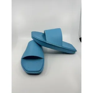 Adidas Y-3 Yohji Yamamoto Blue Cyan Water Slides Men's Size 8 Women's 9.5 ID4444