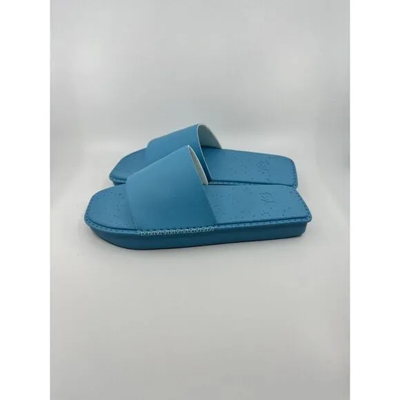 Adidas Y-3 Yohji Yamamoto Blue Cyan Water Slides Men's Size 8 Women's 9.5 ID4444