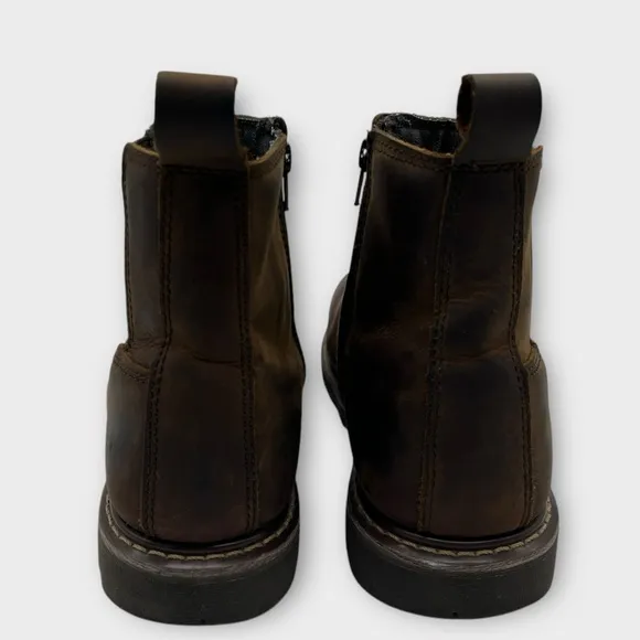 AdTec 9843 Men's Australian Work Boots Leather Side Zip Size 8 Great Condition!