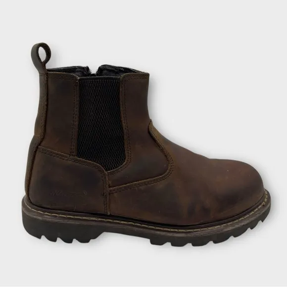 AdTec 9843 Men's Australian Work Boots Leather Side Zip Size 8 Great Condition!