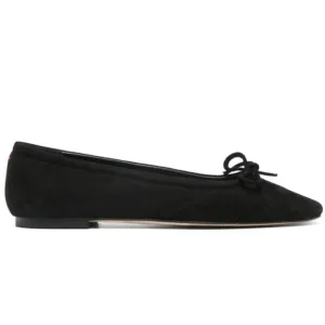 Aeyde 'Delfina' Black Suede Ballet Flats Size 8