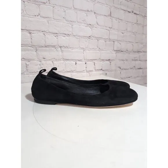 AGL Kim Black Suede Ballet Flats Women’s Size 39.5 US 9.5 EUC