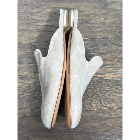 AGL Suede Leather Mule Slide Flats Desert Sand Sz 35 (US 5)
