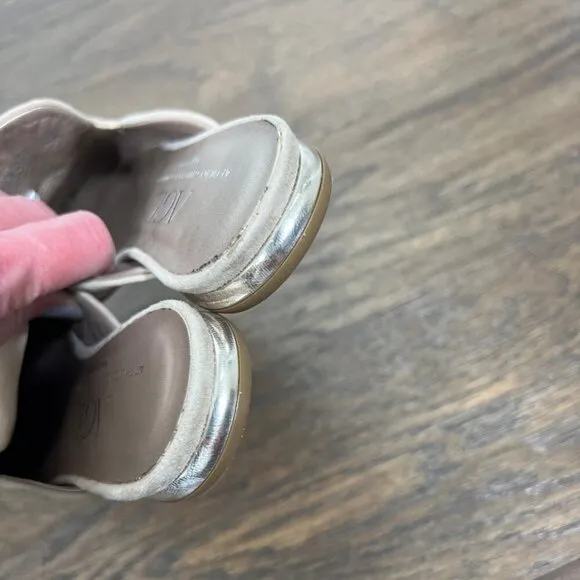 AGL Suede Leather Mule Slide Flats Desert Sand Sz 35 (US 5)
