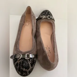 AGLSuede Animal Print Ballet Flats