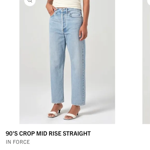 Agolde 90’s Crop in Force