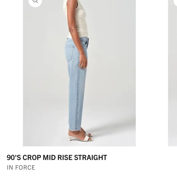 Agolde 90’s Crop in Force