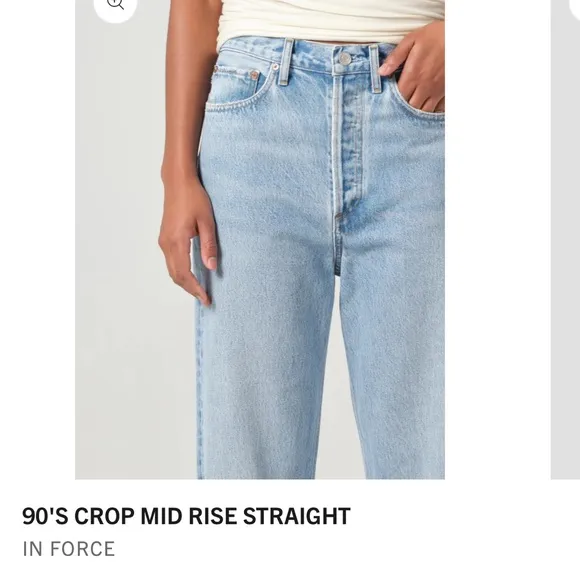 Agolde 90’s Crop in Force