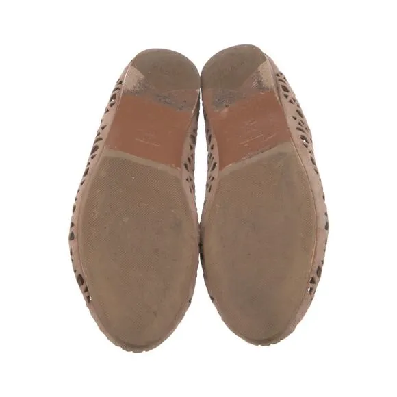 Alaïa Suede Printed Ballet Flats - 38.5