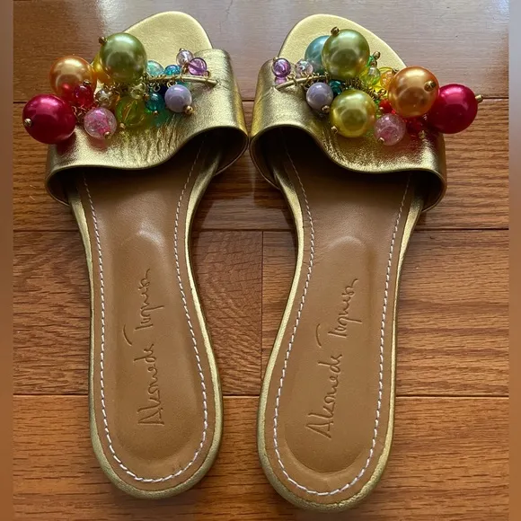 Alameda Turquesa “Bubblicious Rainbow” Sandal Slides 🌈 👡