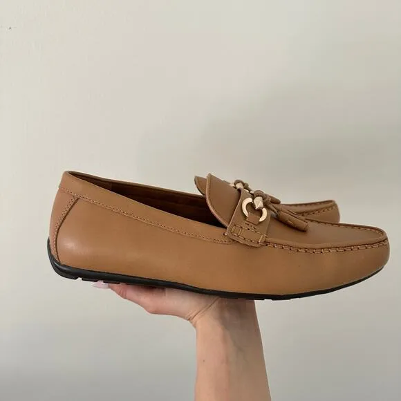 Aldo Victorflex Slip On Round Toe Flat Comfort Loafers Tan 10