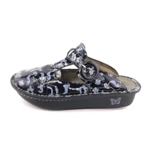 Alegria 'Donna Black Small Dogs' Clog Slides EUR 38