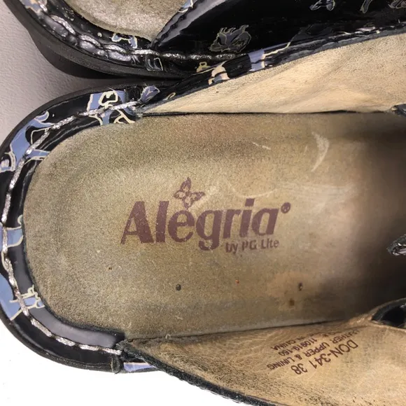 Alegria 'Donna Black Small Dogs' Clog Slides EUR 38