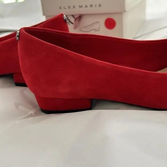 Alex Marie Red Suede Flats