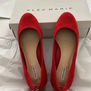 Alex Marie Red Suede Flats