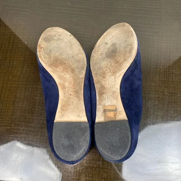 Alexander McQueen Suede Skull Loafers Flats Women's 39 US 9