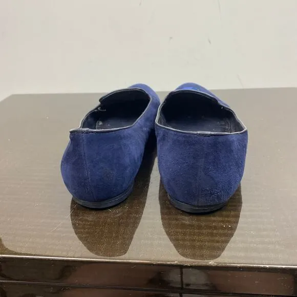 Alexander McQueen Suede Skull Loafers Flats Women's 39 US 9