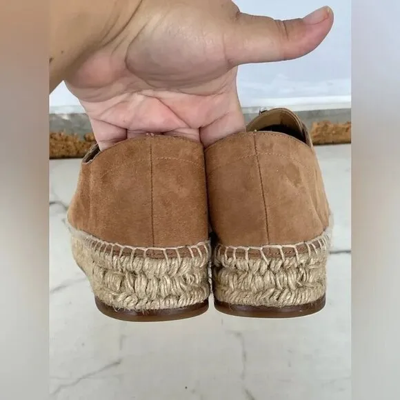 Alexander Wang Tan Devon Suede Espadrille Flats 37