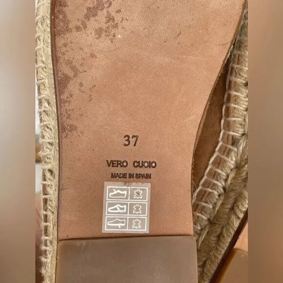 Alexander Wang Tan Devon Suede Espadrille Flats 37