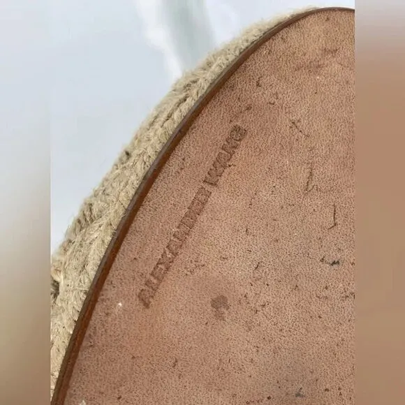 Alexander Wang Tan Devon Suede Espadrille Flats 37