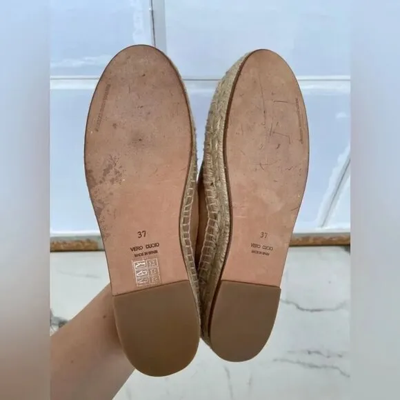 Alexander Wang Tan Devon Suede Espadrille Flats 37
