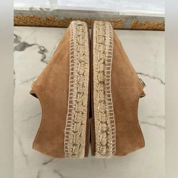 Alexander Wang Tan Devon Suede Espadrille Flats 37