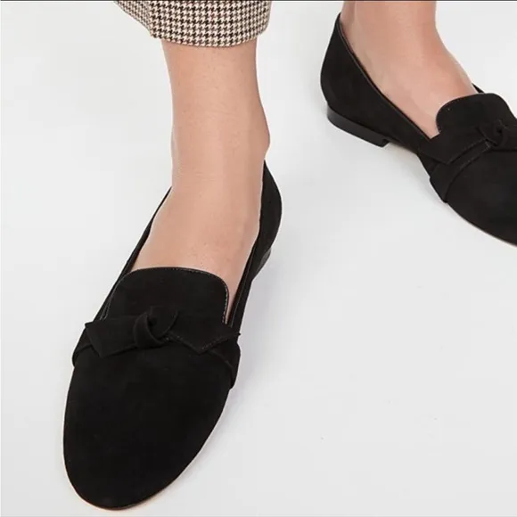 Alexandre Birman Clarita Slipper Black Suede Leather 40 9.5