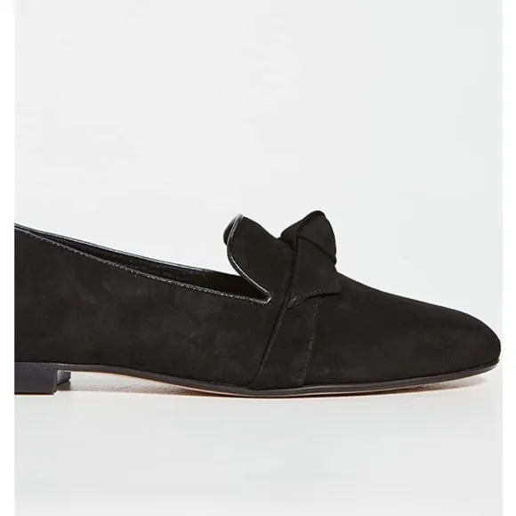 Alexandre Birman Clarita Slipper Black Suede Leather 40 9.5