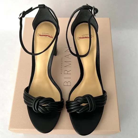 Alexandre Birman Vicky Knotted Leather Sandals
