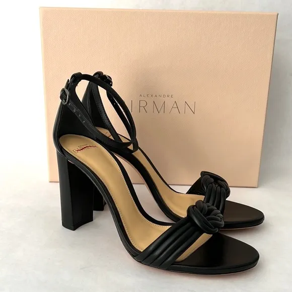 Alexandre Birman Vicky Knotted Leather Sandals