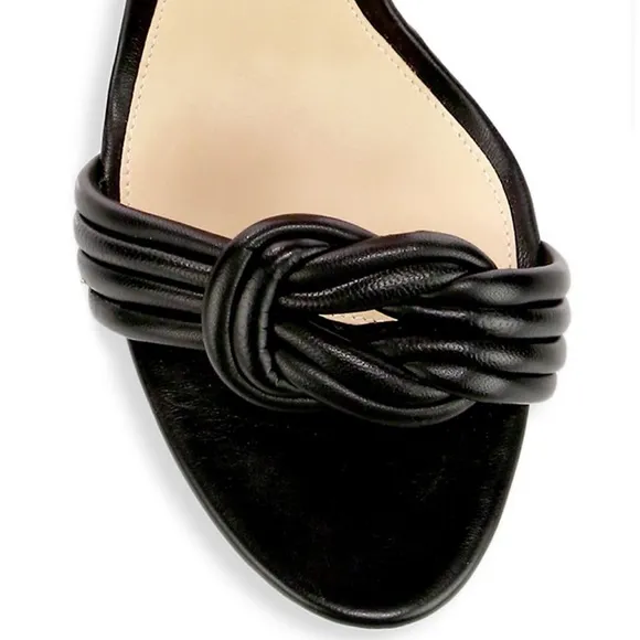 Alexandre Birman Vicky Knotted Leather Sandals