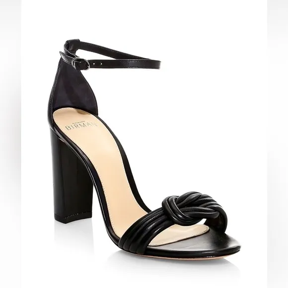 Alexandre Birman Vicky Knotted Leather Sandals