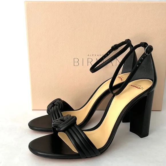 Alexandre Birman Vicky Knotted Leather Sandals