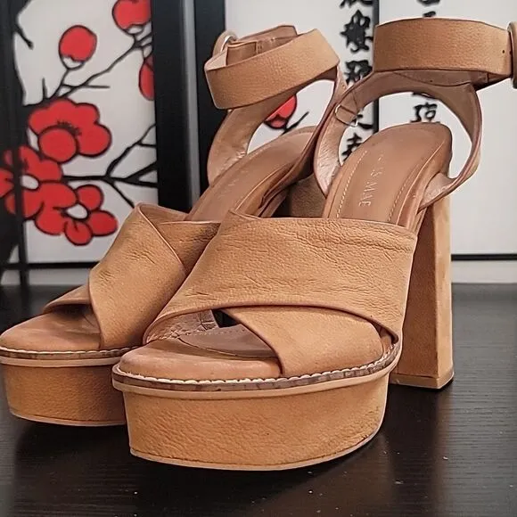 Alias Mae Chunky Heel Platform Sandals.