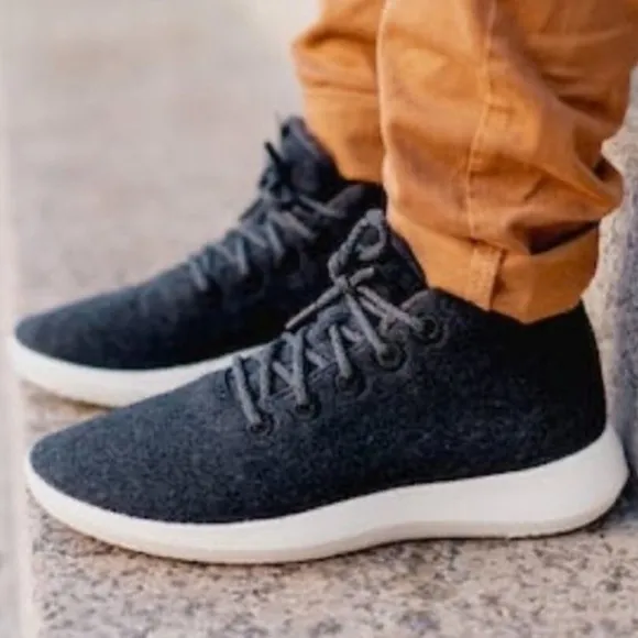 ALL BIRDS MIZZLE GREY WOOL HIGH-TOPS SIZE 11