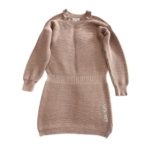 All The Ways Knitted Ribbed Mini Dress Long Sleeved Size Medium