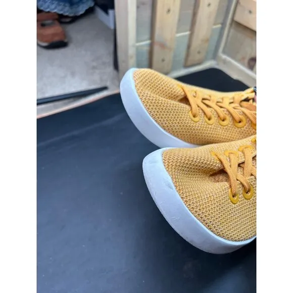 Allbirds Mens Tree Runners Golden Yellow Sneakers Size 12