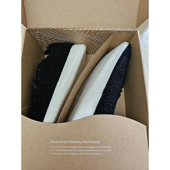 Allbirds Men's Wool Runner Fluff Natural Black Sneakers M11 New