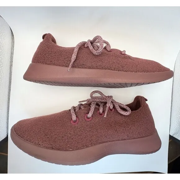 Allbirds Men's Wool Runners Size 9 Hazy Burgundy Running Athletic Sneakers