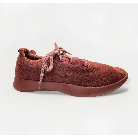 Allbirds Men's Wool Runners Size 9 Hazy Burgundy Running Athletic Sneakers