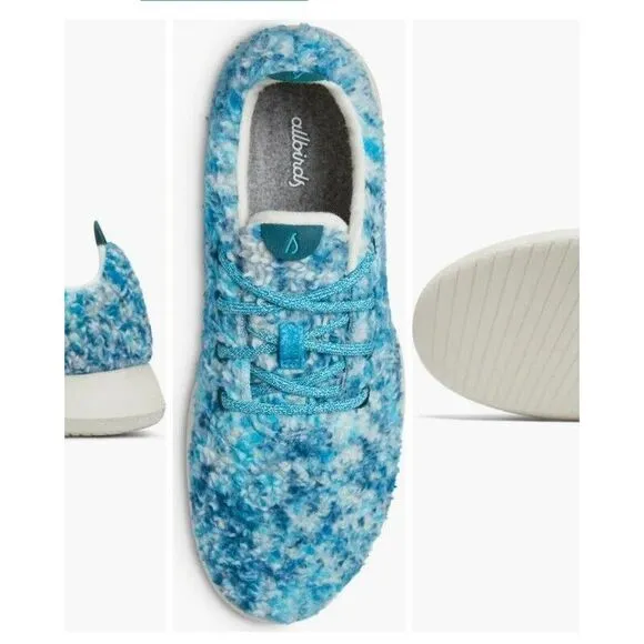 Allbirds Women 9 Wool Dasher 2 Fluff Thrive Teal Sneaker Deep‎ Emerald Sz 8