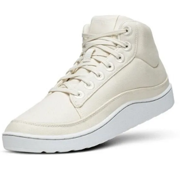 Allbirds Womens Canvas Pacer Mid Natural White Blizzard NWT Sneakers Shoes